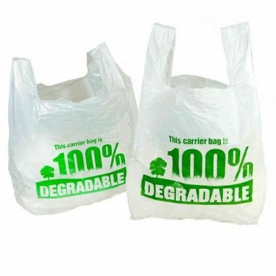 Large 100% Degradable Plastic Carrier Bags