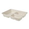 3-Compartment Bagasse Tray